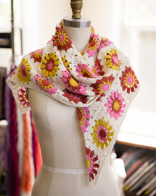 Sugar Bloom Shawl Kit - Crochet