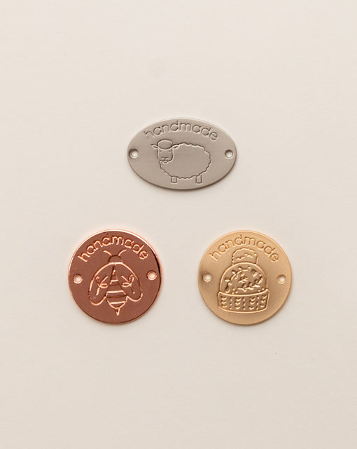 Metal Sew-On Tags (3)
