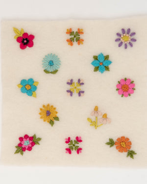 Scandi Flowers Stick & Stitch Embroidery Pattern